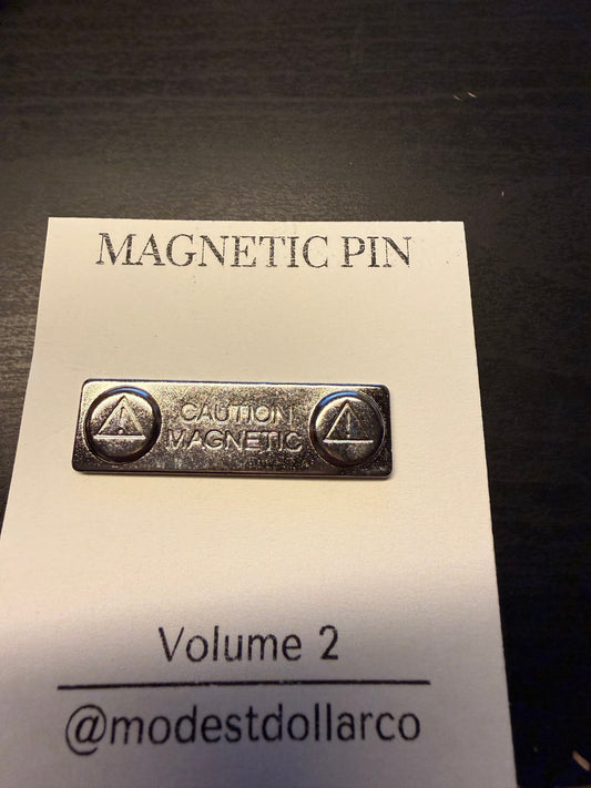 Replacement Magnetic Backings – Pin Magnets (Dot or Double)