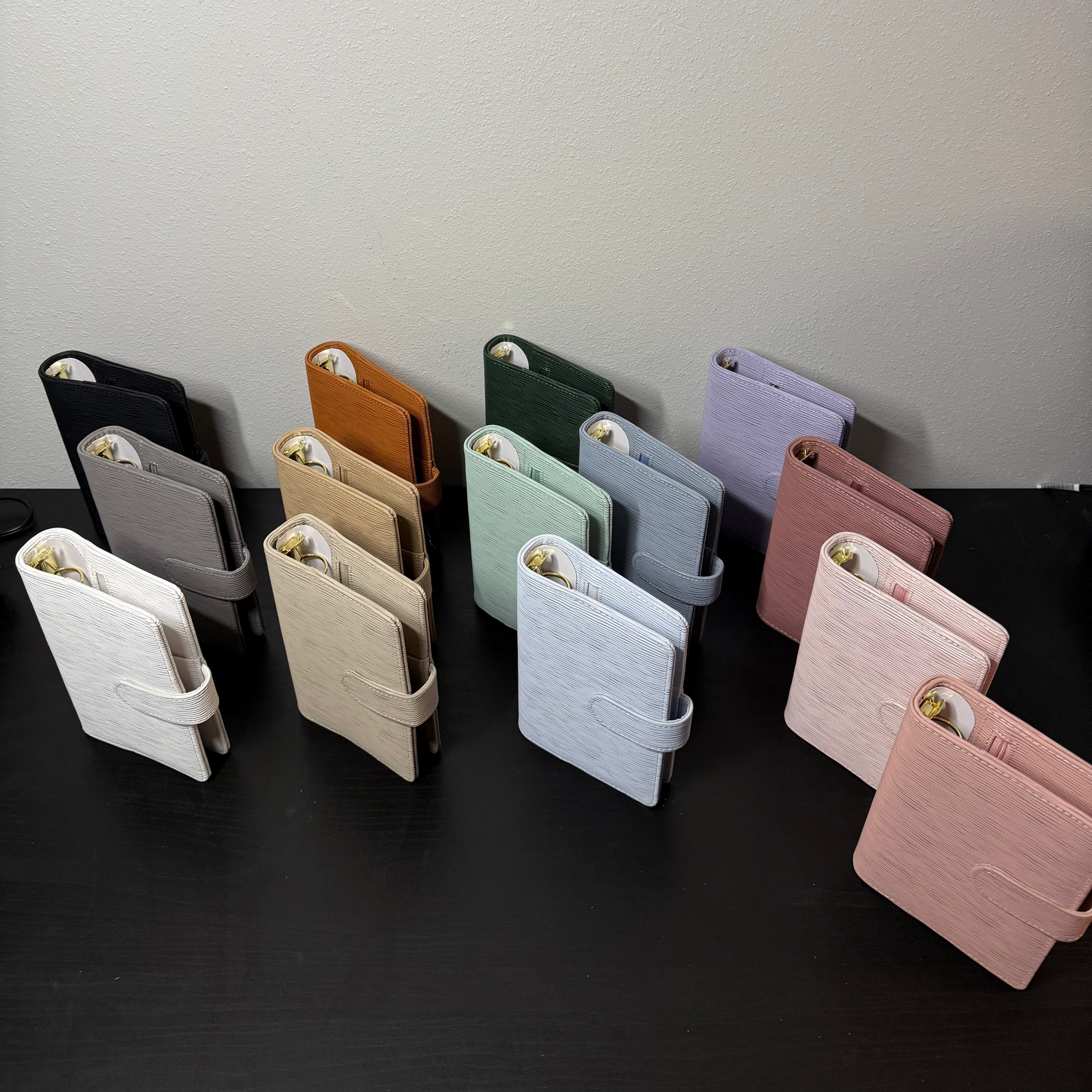 A6 Halo Gold Saffiano Binder – Gold Ring Edition