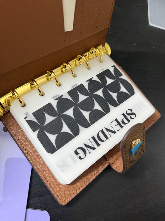 Abstract Matte Vellum Cash Envelopes -A7 Set of 8