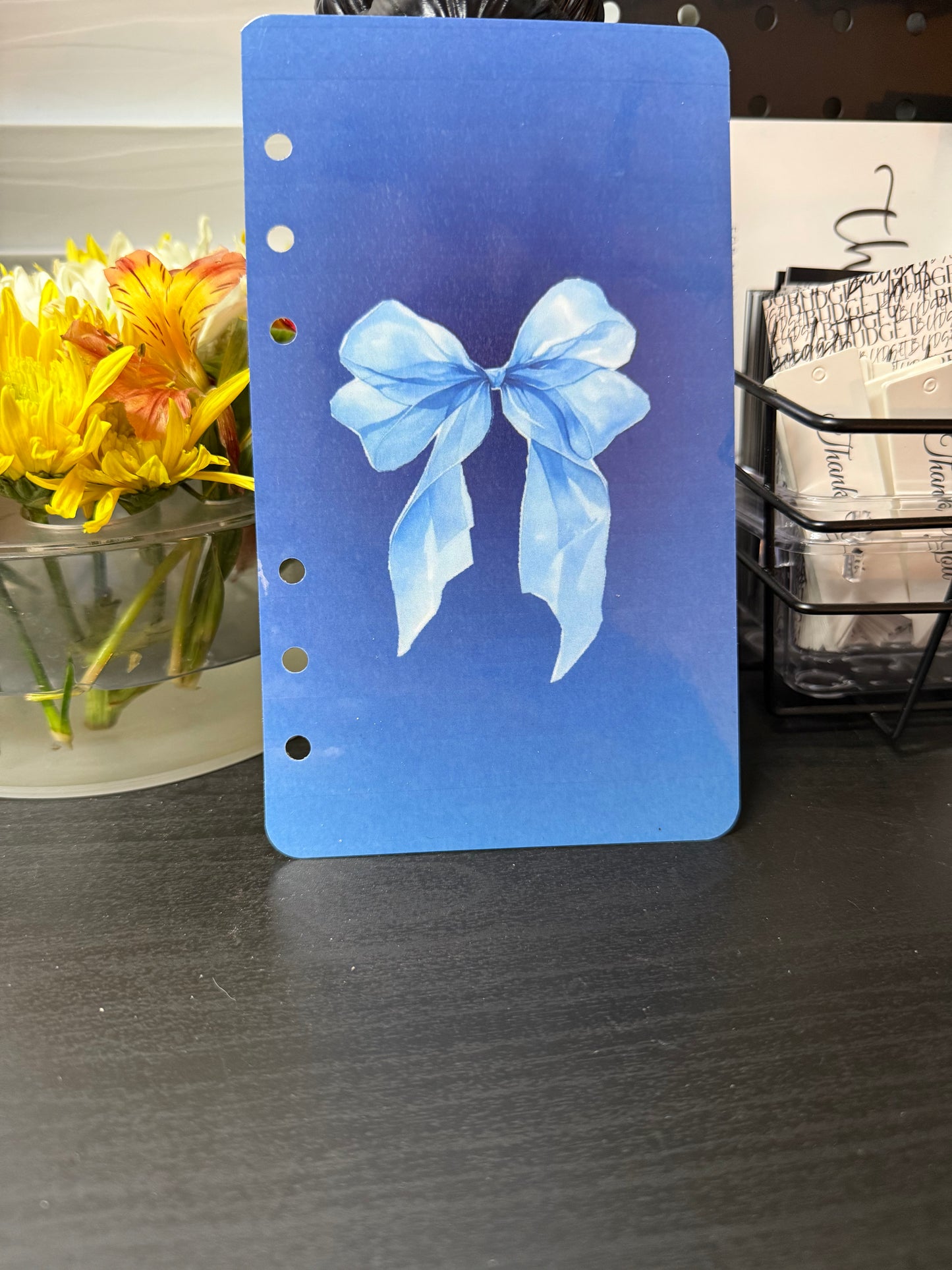 Bow Dashboard/Bookmark Duo- Blue