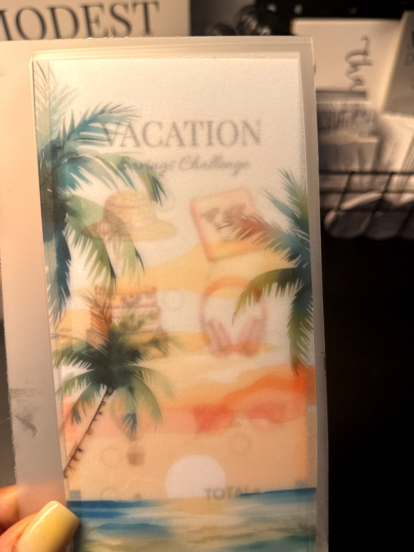 Vacation Savings Tracker - Pink