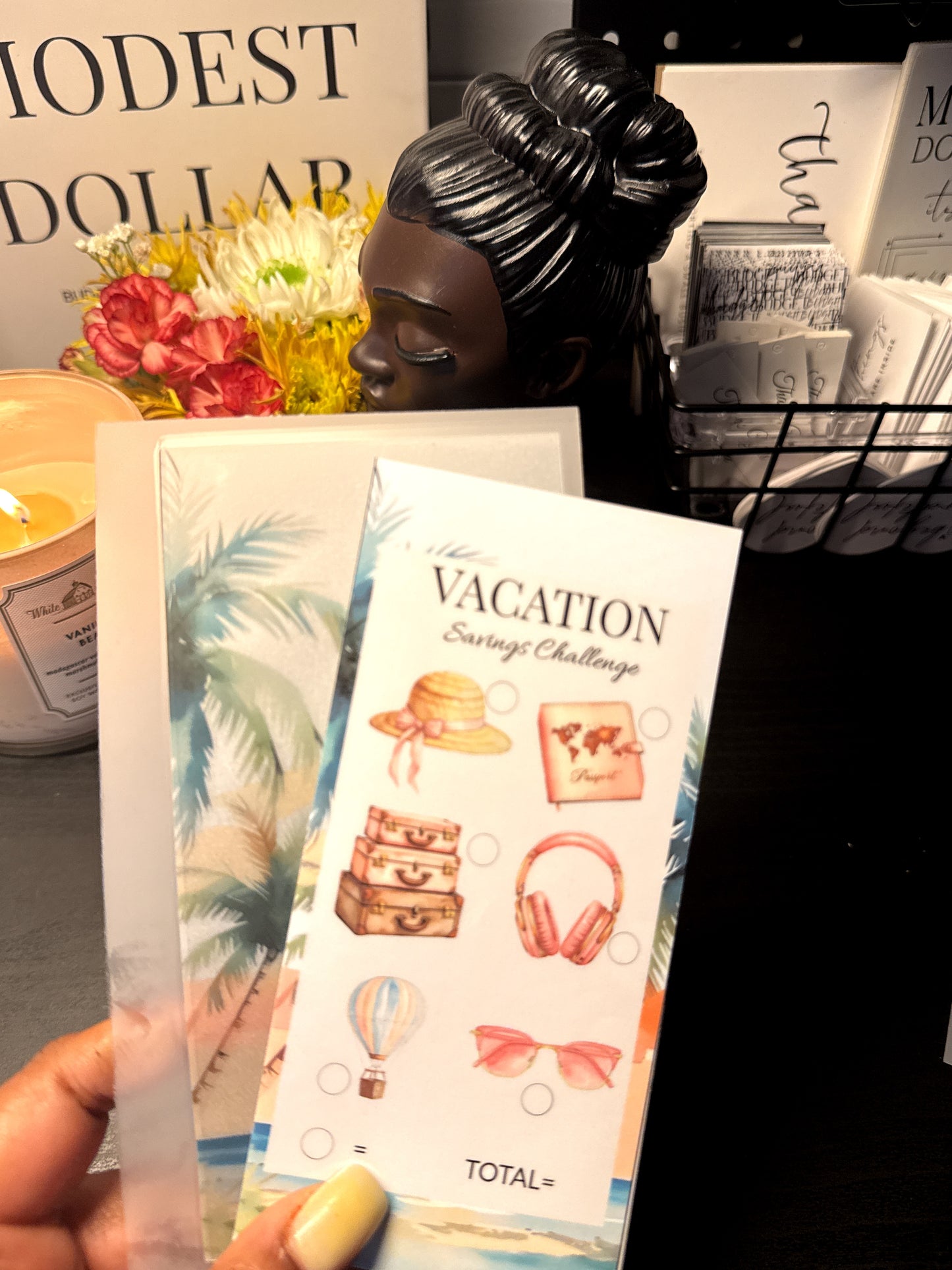 Vacation Savings Tracker - Pink