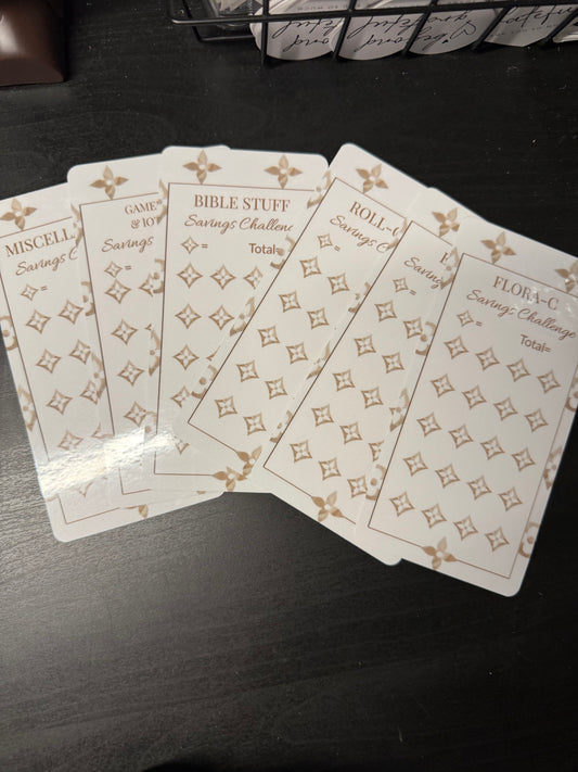 Luxe Savings Challenge – Blank Amounts with Custom Labels