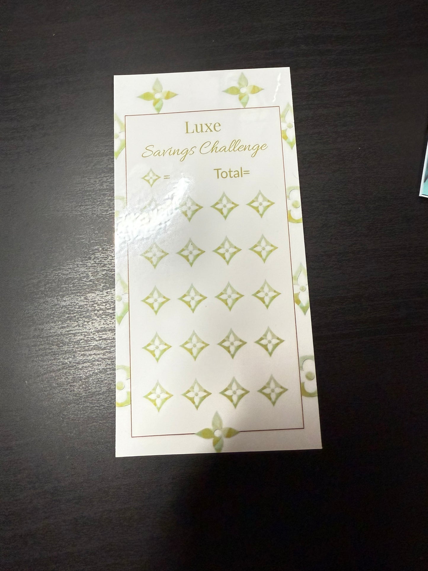 Luxe Savings Challenge – Blank Amounts with Custom Labels