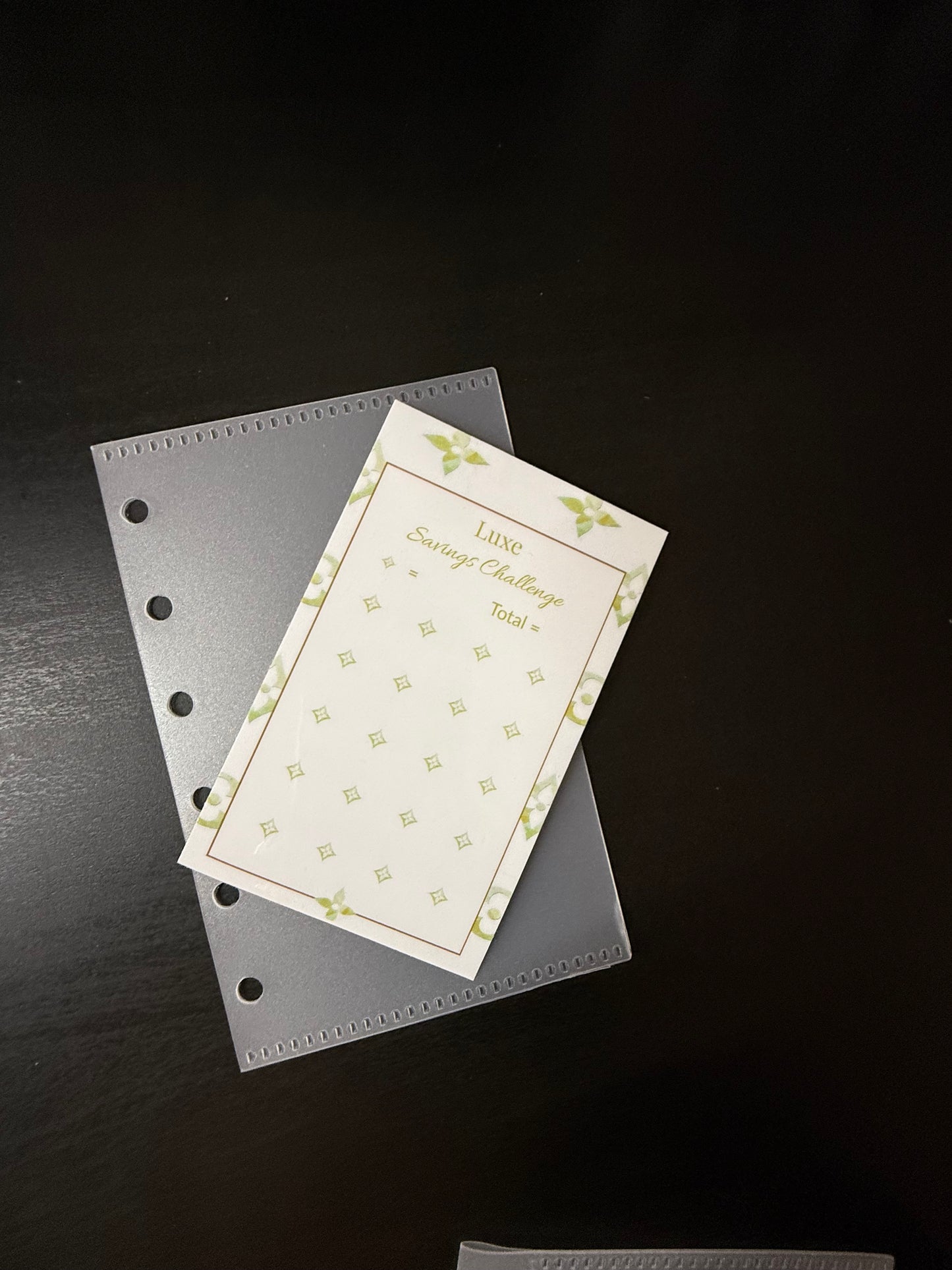 Luxe Savings Challenge – Blank Amounts with Custom Labels