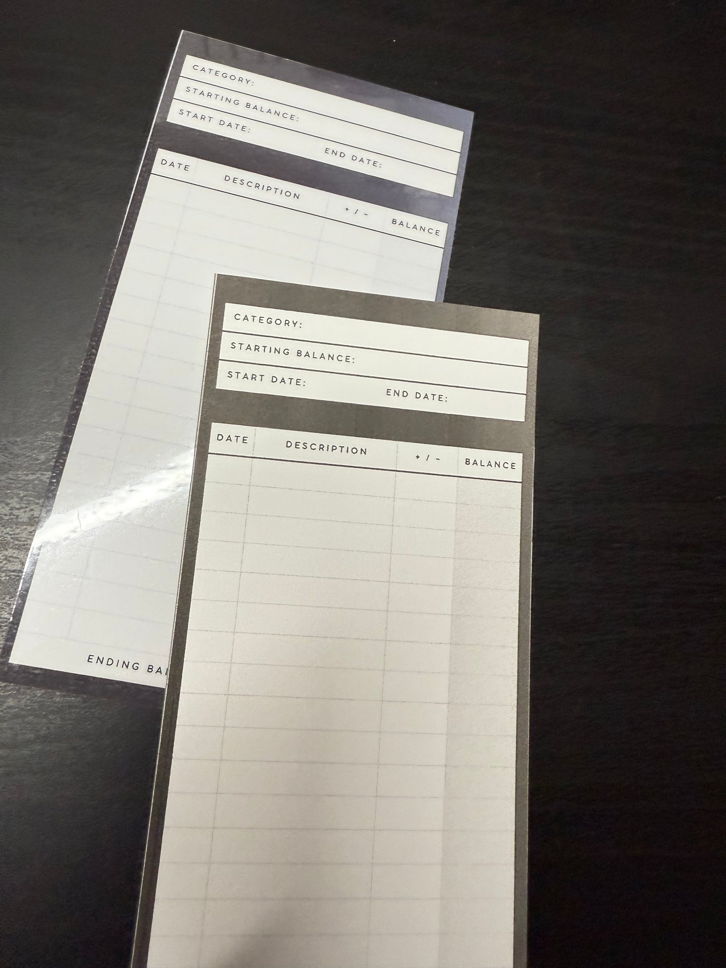 Cash Envelope Trackers – Set of 6
