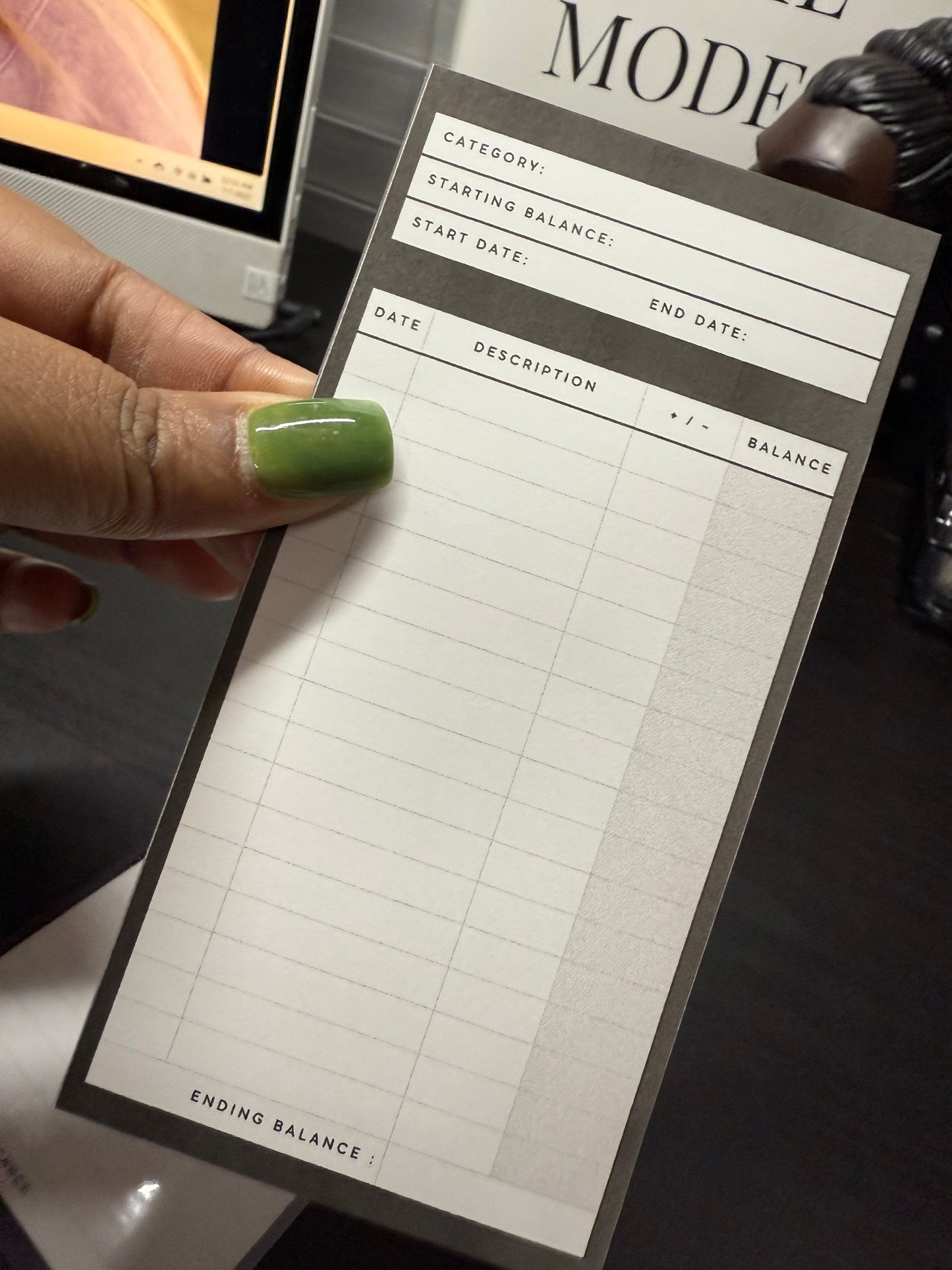 Cash Envelope Trackers – Set of 6