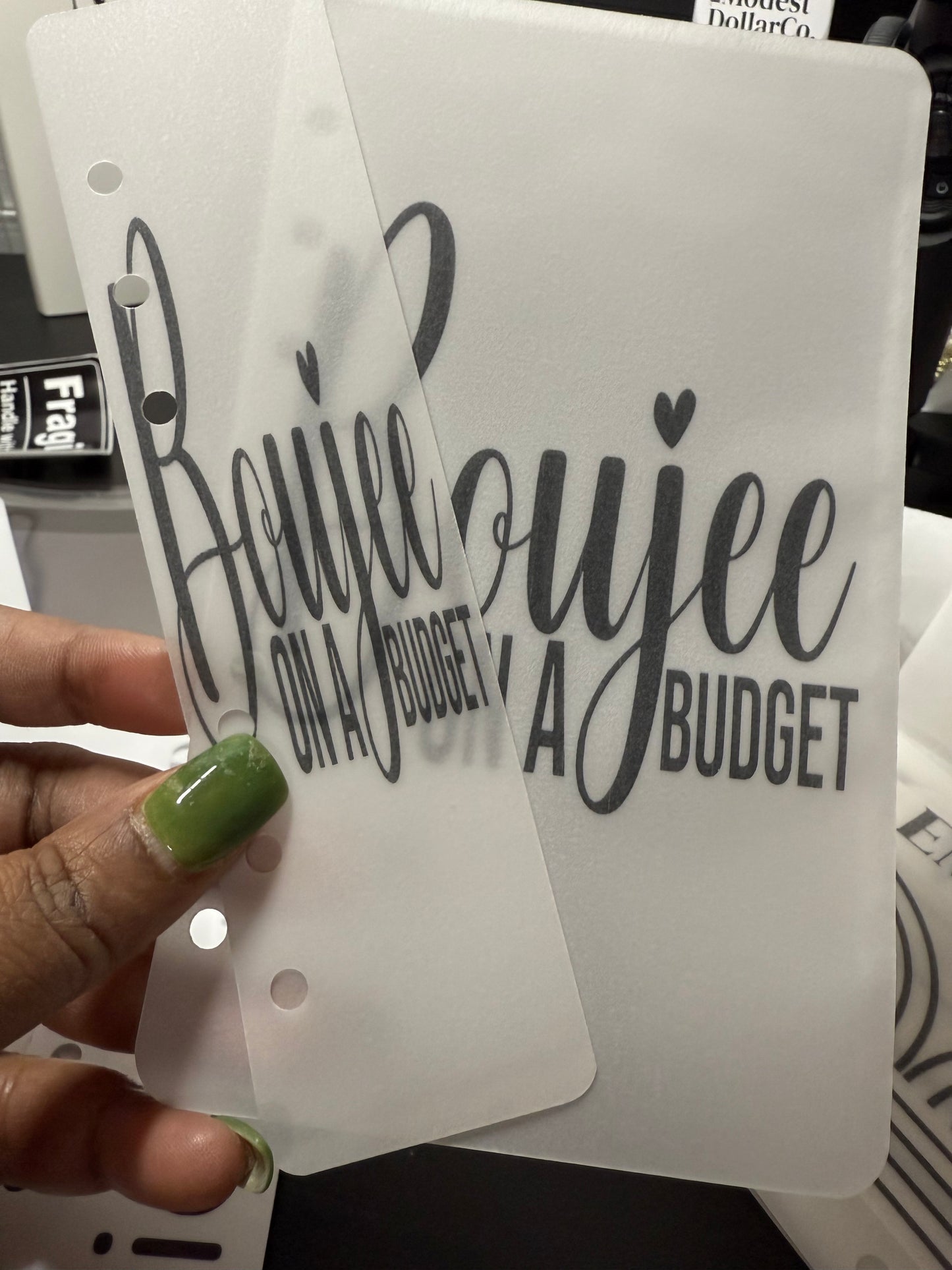 Boujee on A Budget Dashboard/Bookmark Duo