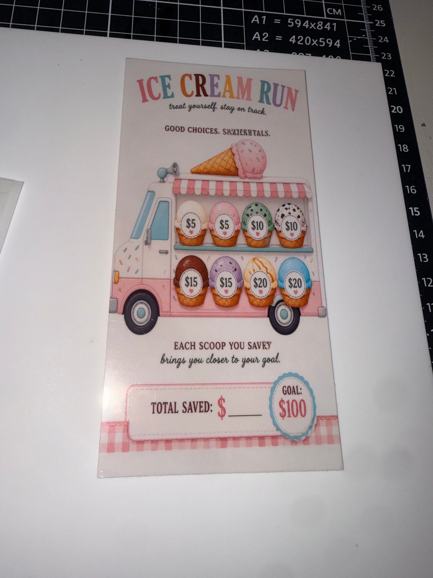 Ice Cream Run Savings Challenge Duo | A6 Personal