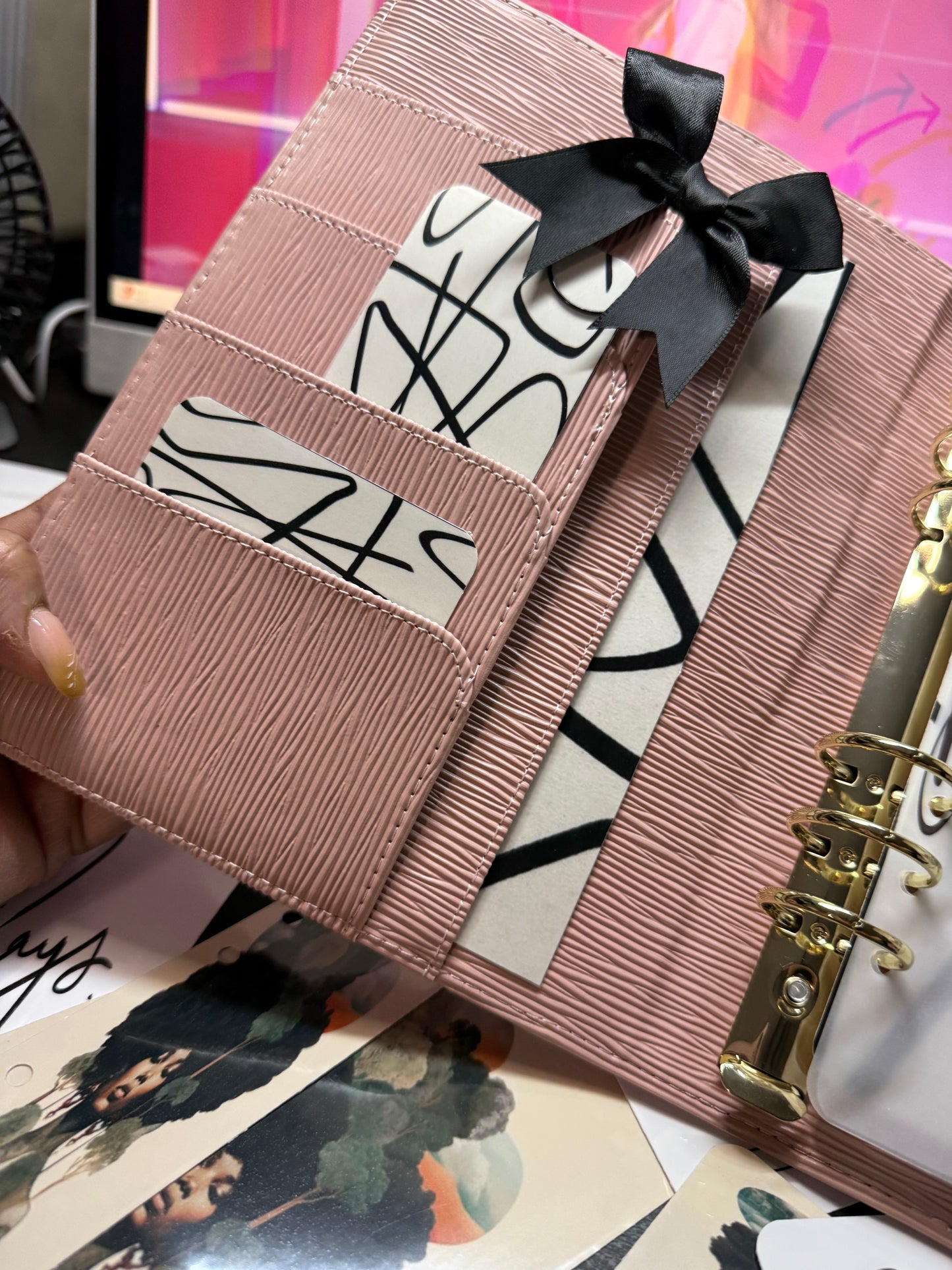 A5 Halo Gold Saffiano Binder – Gold Ring Edition (Copy)