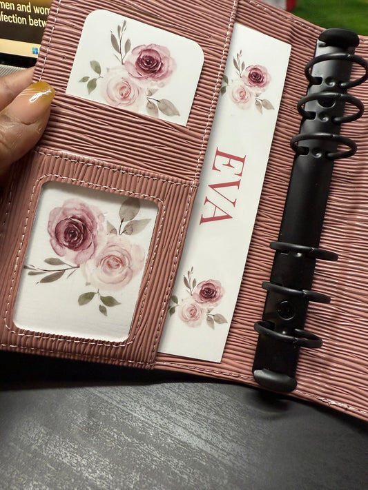 The Halo Noir – A5 Budget Binder | Black Rings | Saffiano Style