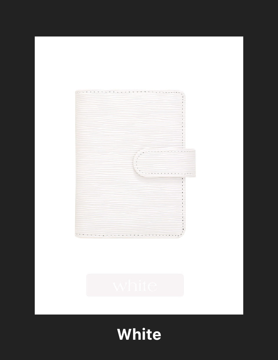 A7 Halo Gold Saffiano Binder – Gold Ring Edition
