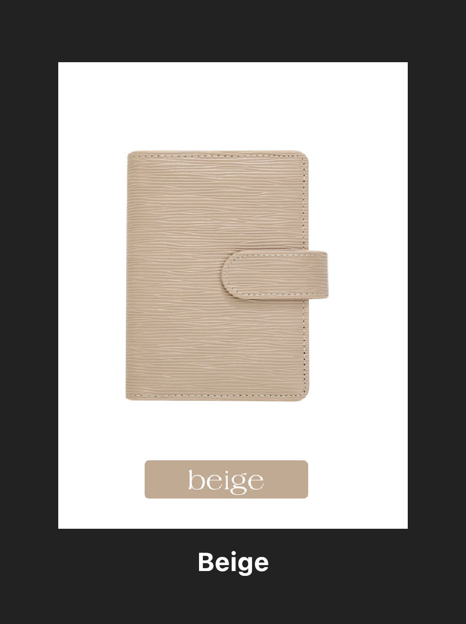 A7 Halo Gold Saffiano Binder – Gold Ring Edition