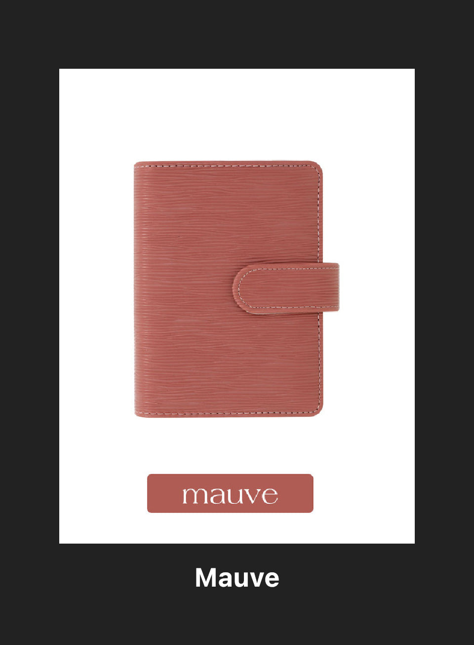 The Halo Noir – A5 Budget Binder | Black Rings | Saffiano Style