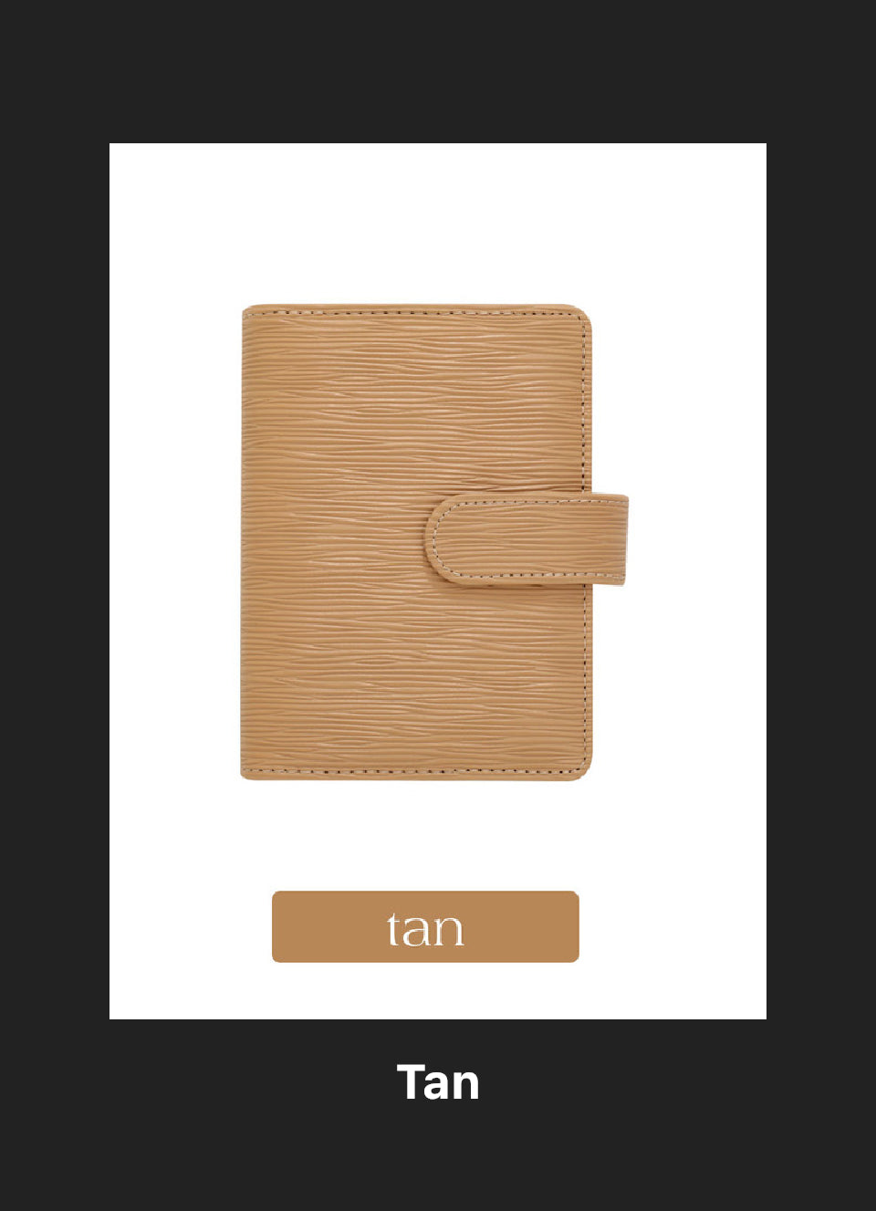 A7 Halo Gold Saffiano Binder – Gold Ring Edition