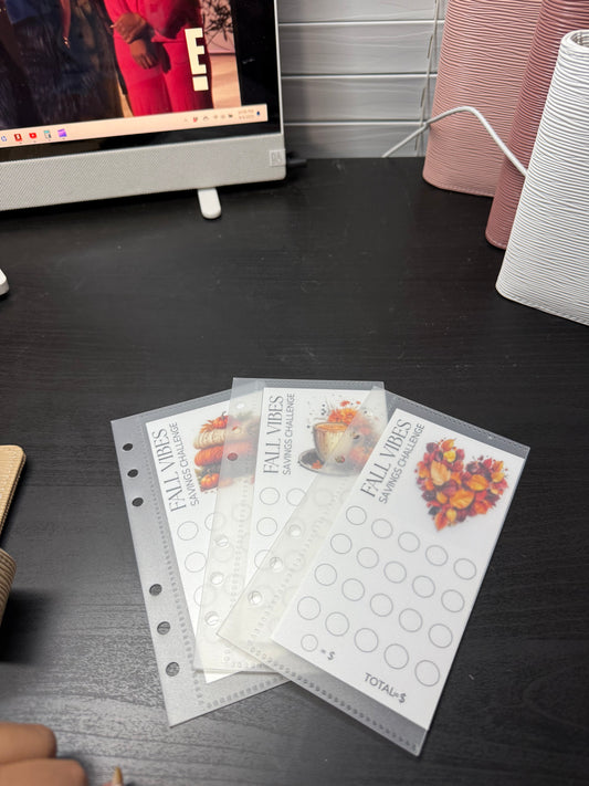 Saving Challenge Trackers – | Fall Color