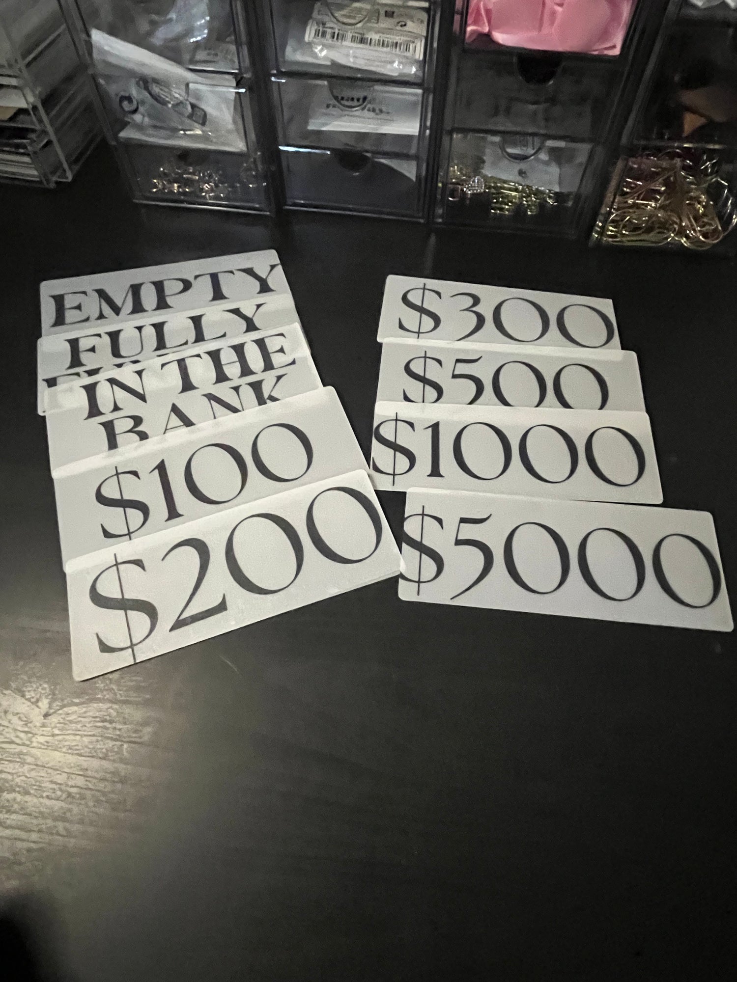 Cash Placeholders