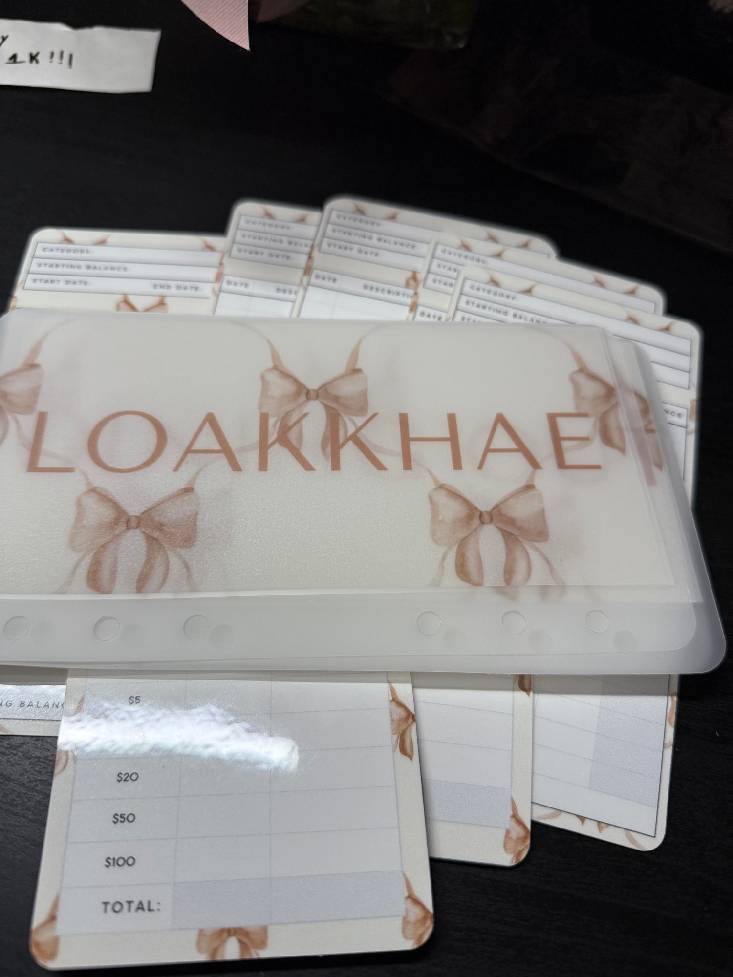 Cash envelopes