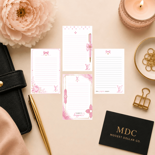 The LoVe Set Vol. 1 | Luxury-Inspired Note Paper - ModestDollarCo