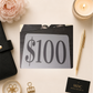 Cash Placeholder — Bold number