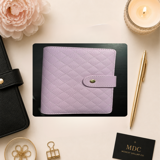 The Harmony– A6(Personal) Binder | Gold Rings | Quilted