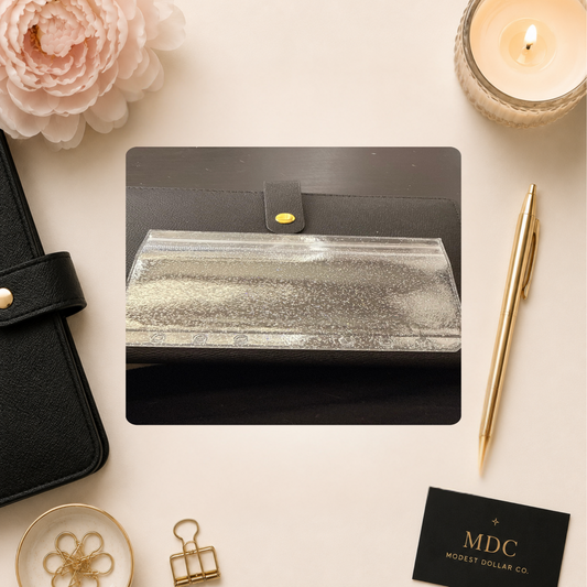 Glitter PVC Cash Envelope