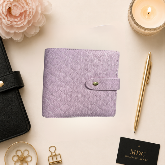 The Harmony– A6(Personal) Binder | Gold Rings | Quilted