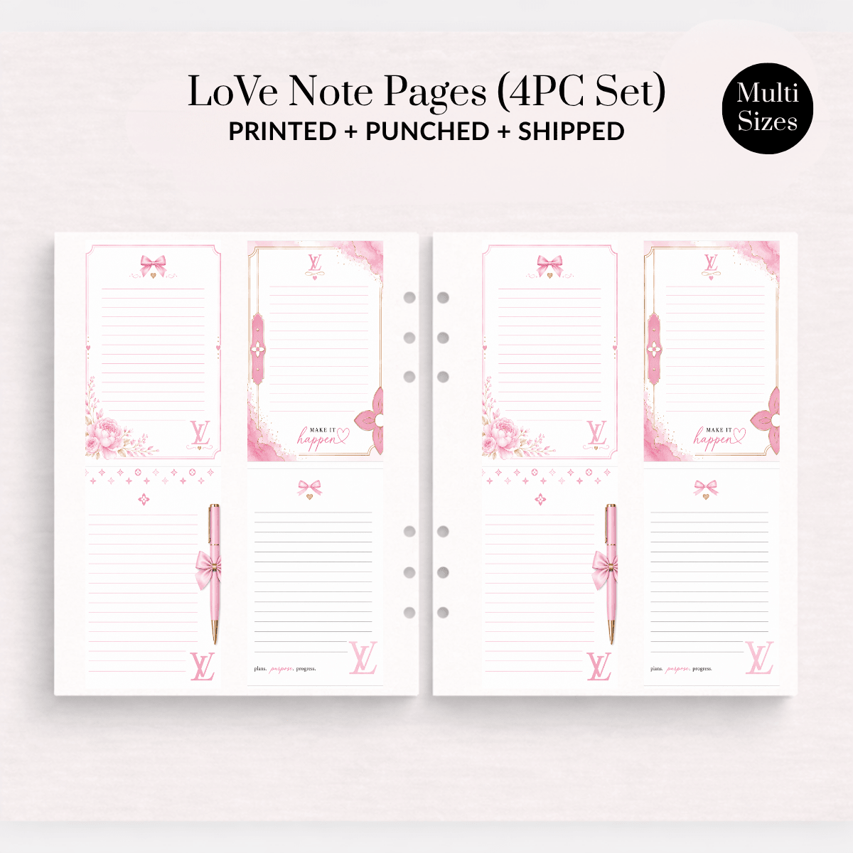 The LoVe Set Vol. 1 | Luxury-Inspired Note Paper - ModestDollarCo