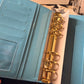The Haze | A6 Personal Patent Leather Budget Binder with Gold Rings