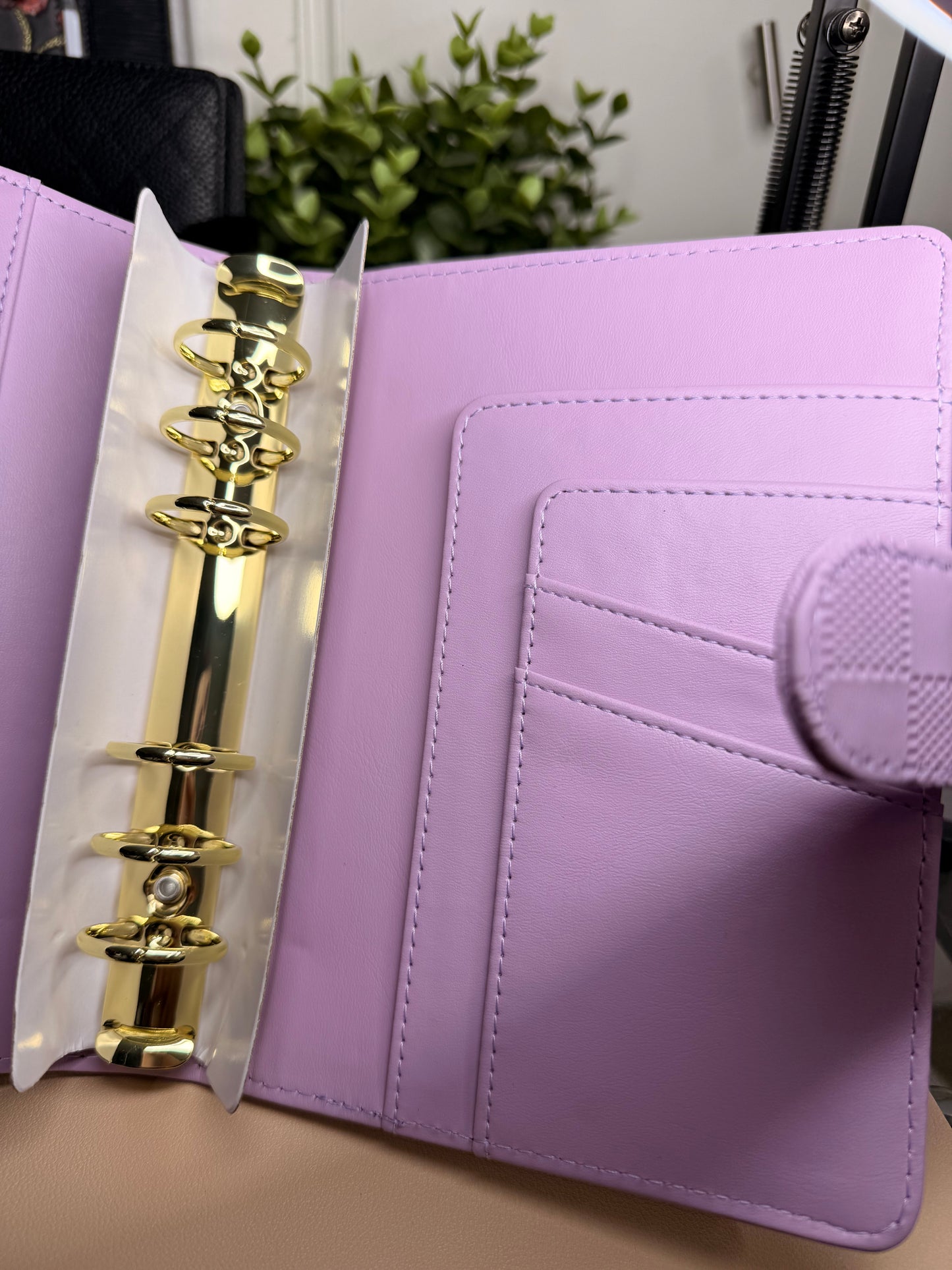 The Harlow – Textured Checkered Budget Binder (A6 Personal)