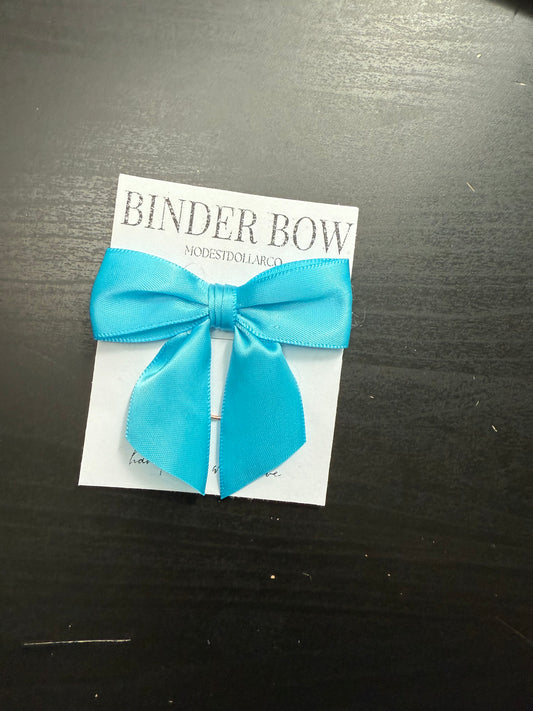 Binder Bow – Tiffany Blue