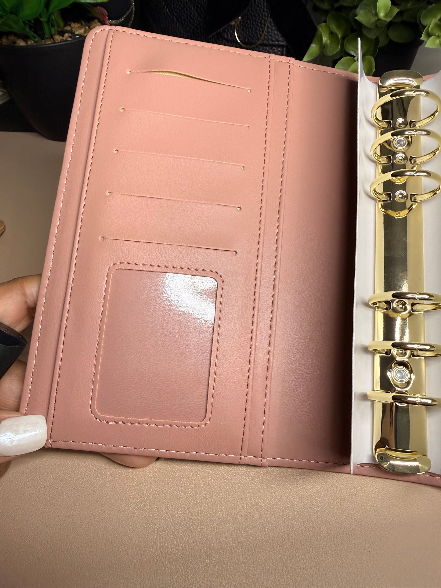 The Harlow – Textured Checkered Budget Binder (A6 Personal)