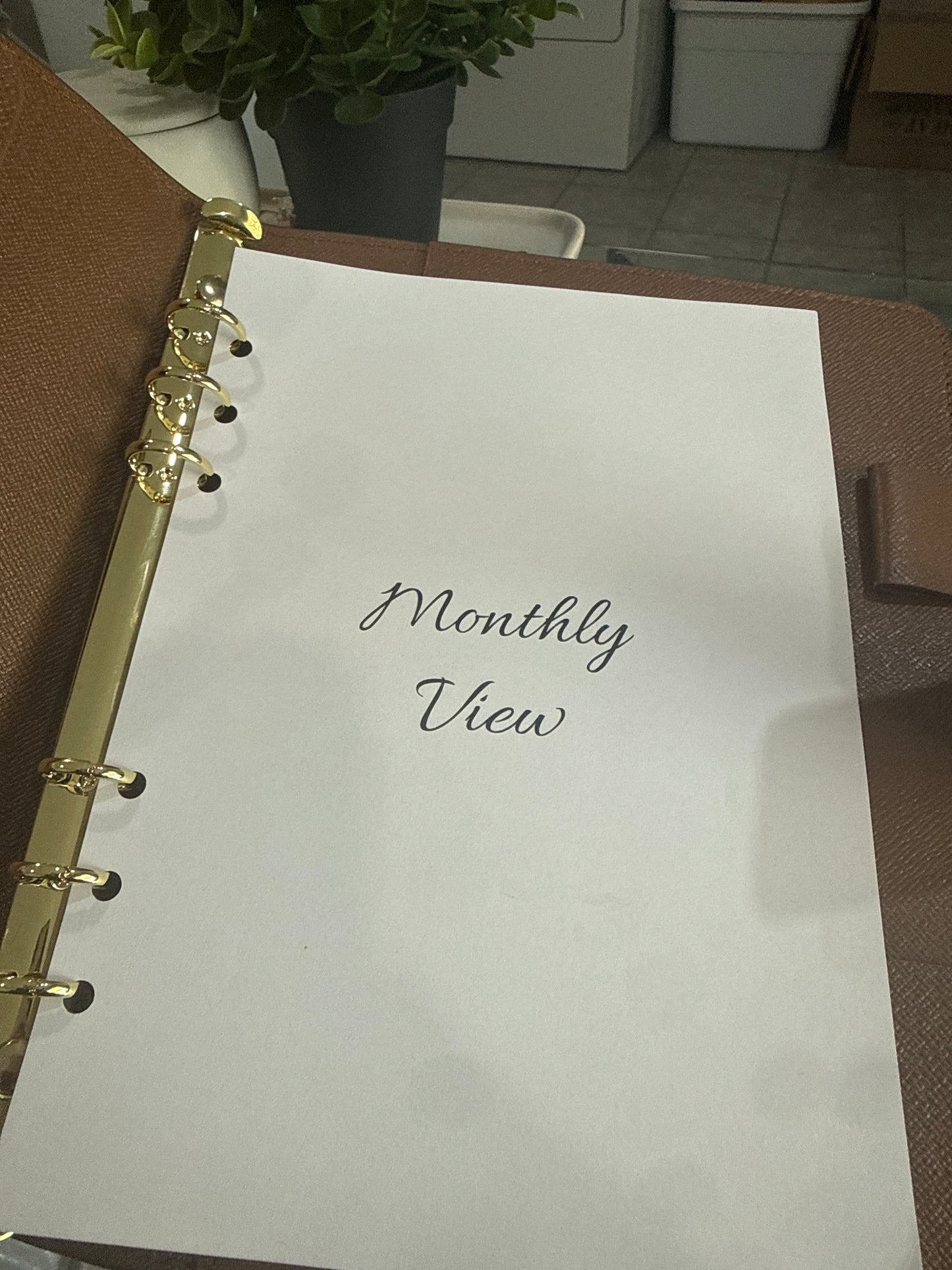 Monthly View Calendar Inserts A5 | 12-Month Undated Planner Refill