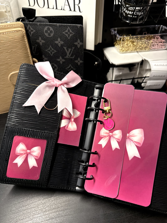 Bow Dashboard/Bookmark Duo- Pink