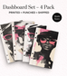 Black Girl Magic — Linen Print Dashboard Set (4 Designs)