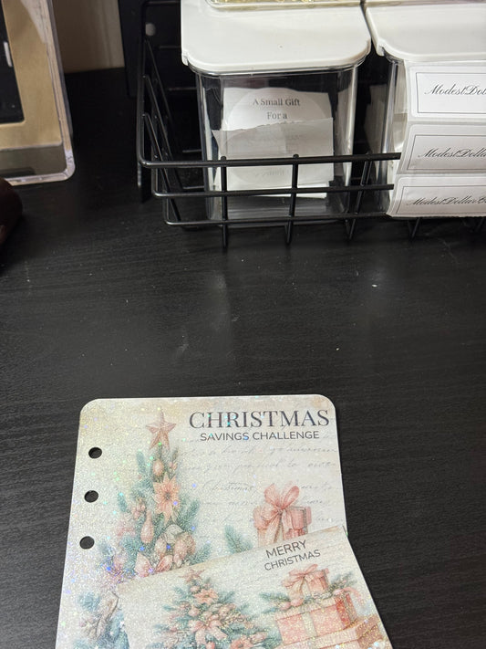 Christmas Savings Challenge Set- Pink