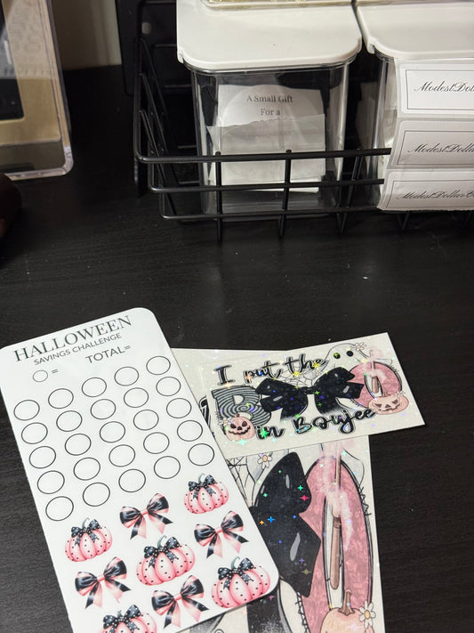 Halloween Savings Challenge Set- pink