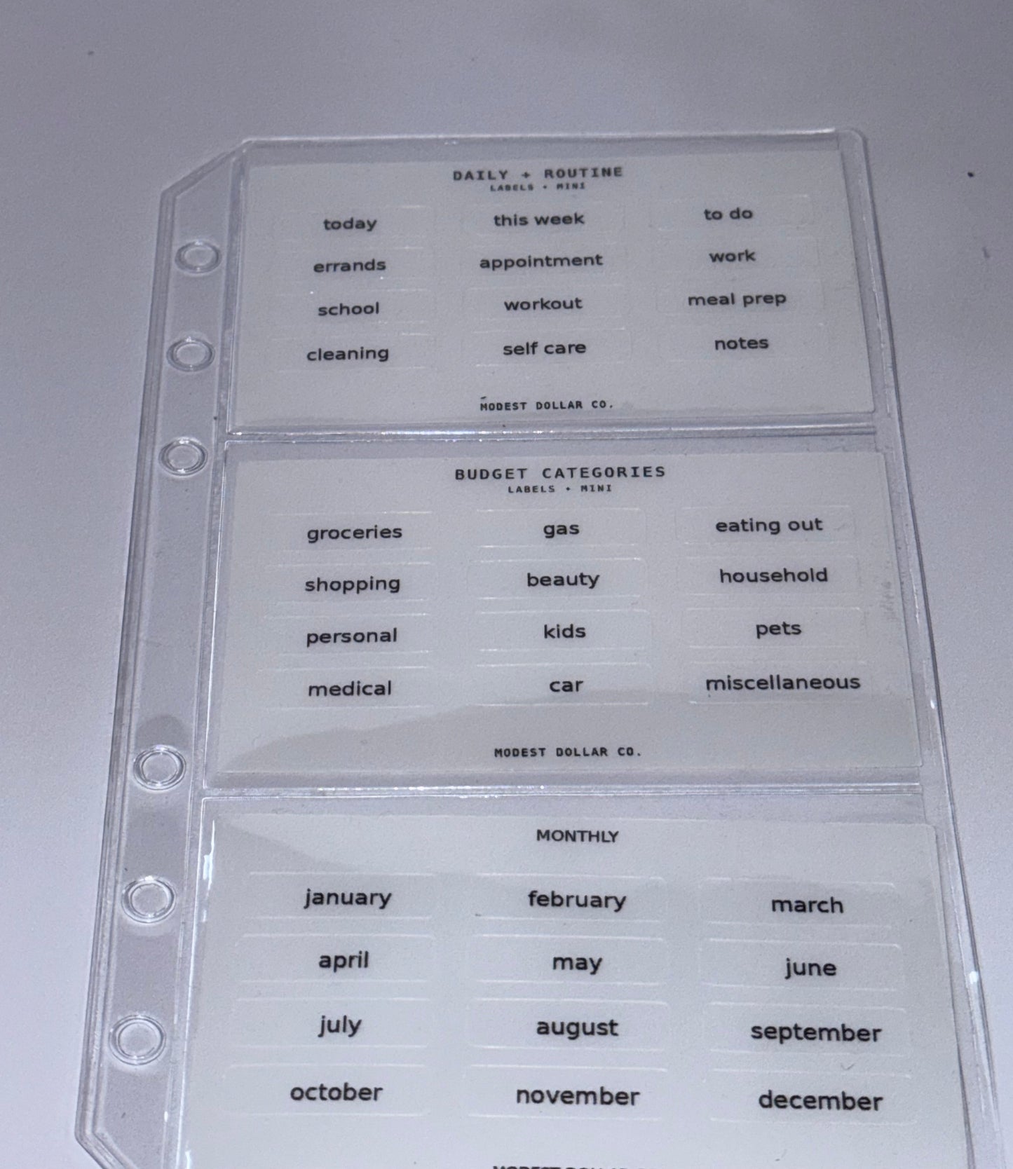 Mini Label Sticker Trio