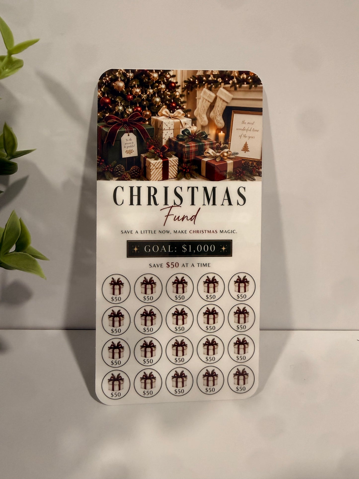 Christmas Fund Savings Challenge