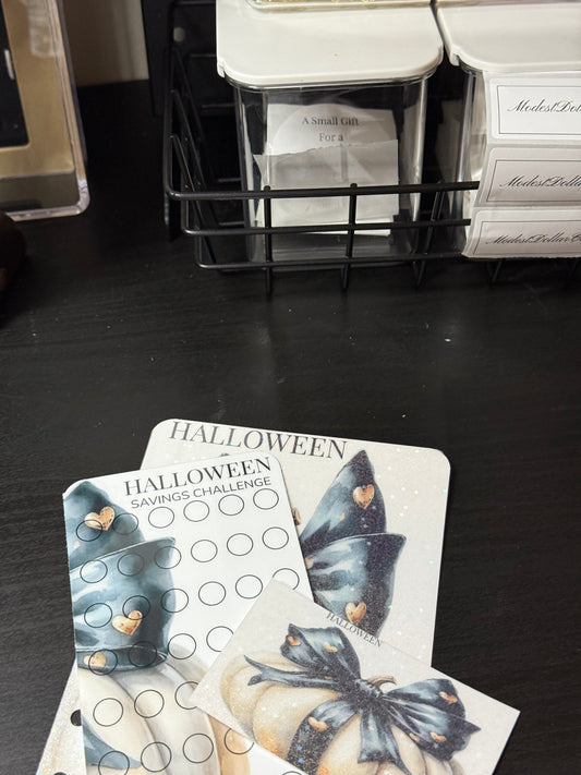 Halloween Savings Challenge Set- Cream pumpkin