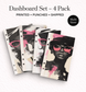 Black Girl Magic — Linen Print Dashboard Set (4 Designs)