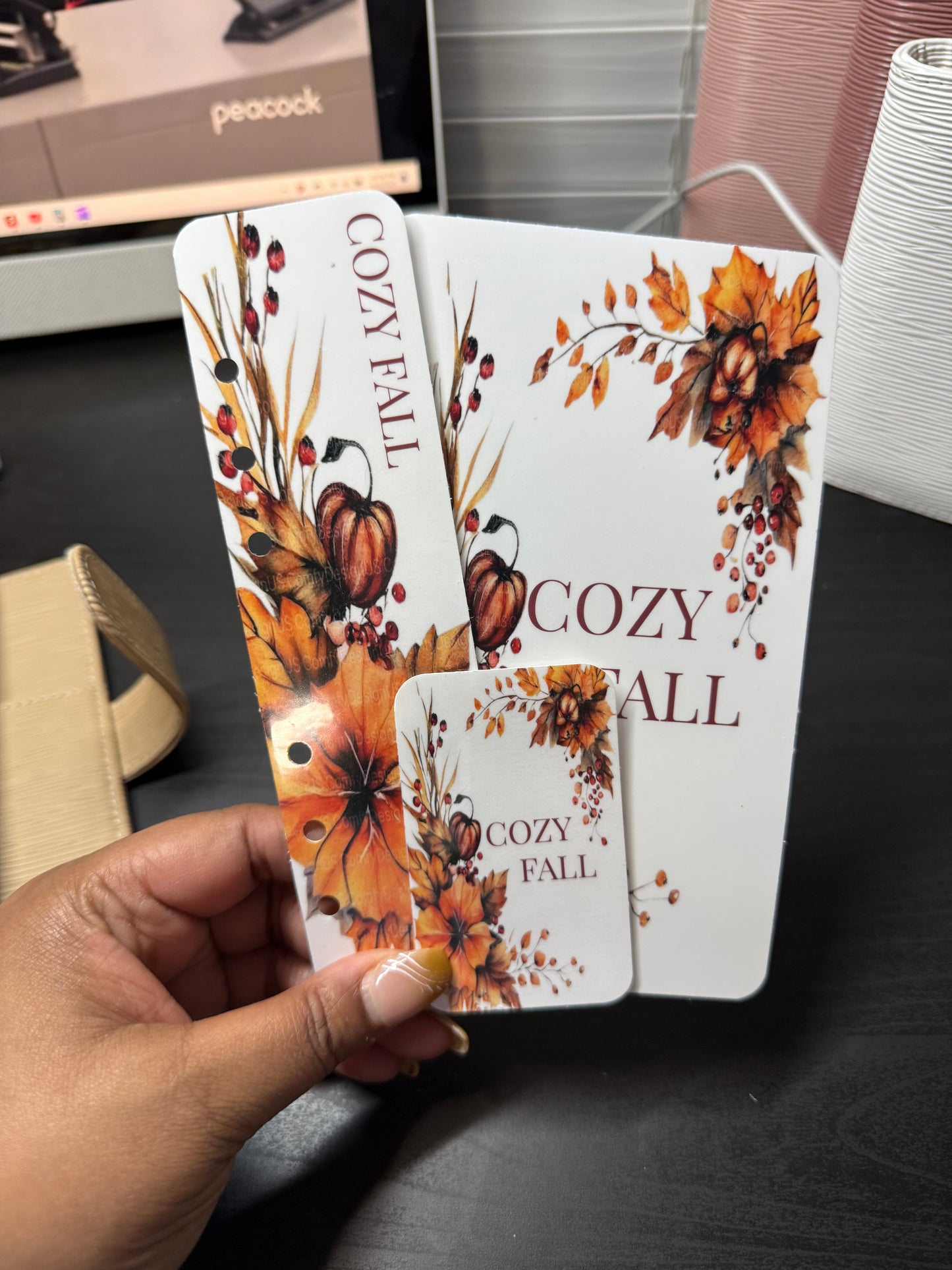 Fall Dashboard + Bookmark + Binder Card Set – Seasonal Binder Decor