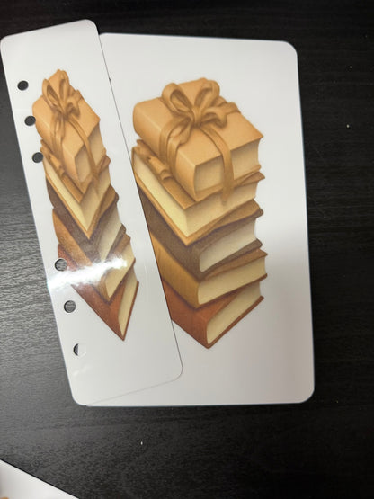 Bow Dashboard /Bookmark Duo- Brown Books