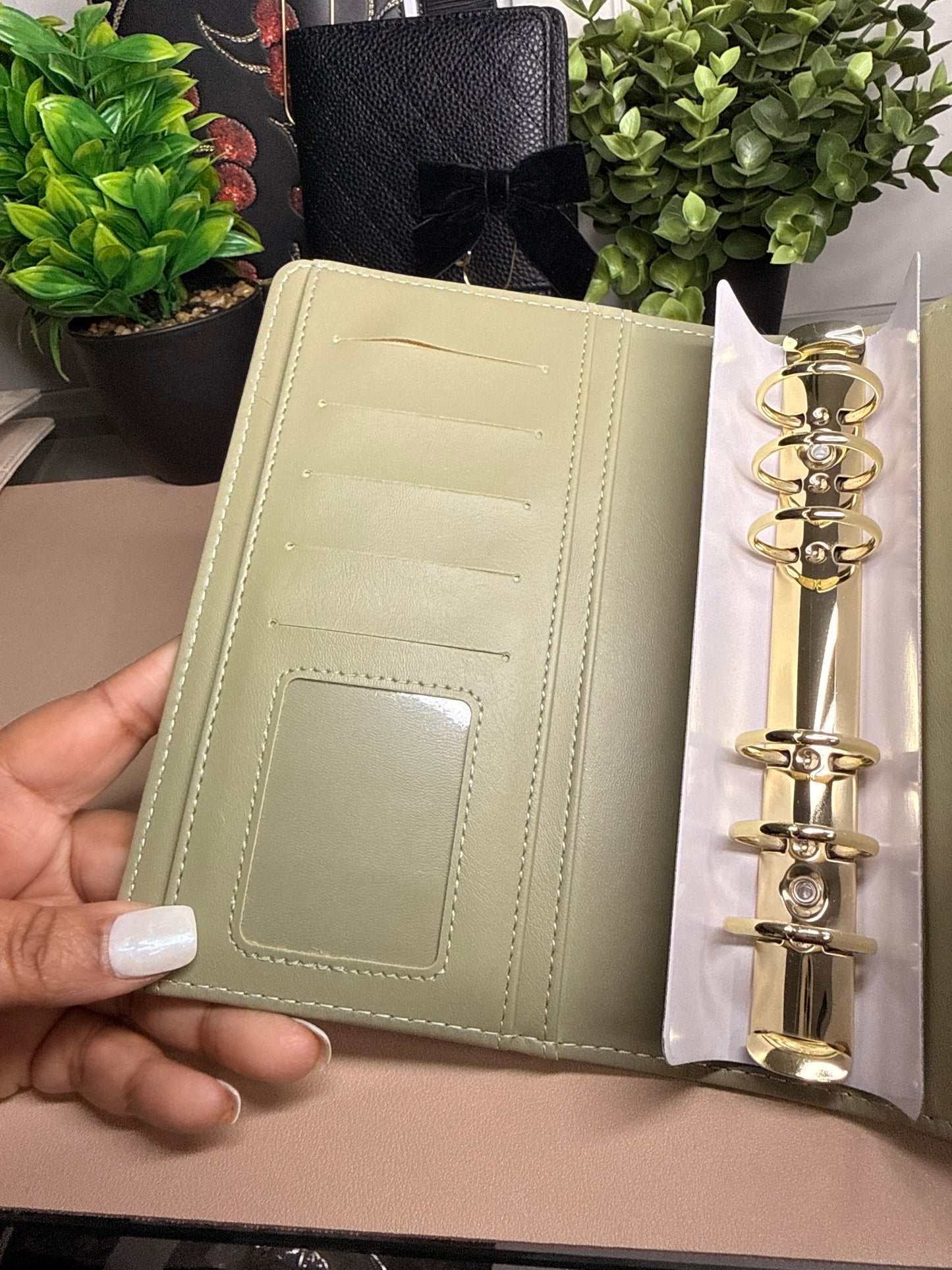 The Harlow – Textured Checkered Budget Binder (A6 Personal)