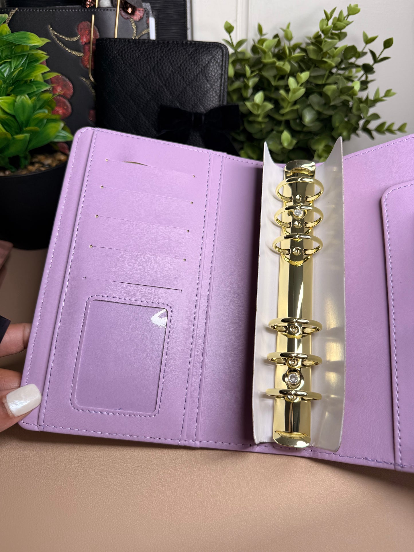 The Harlow – Textured Checkered Budget Binder (A6 Personal)