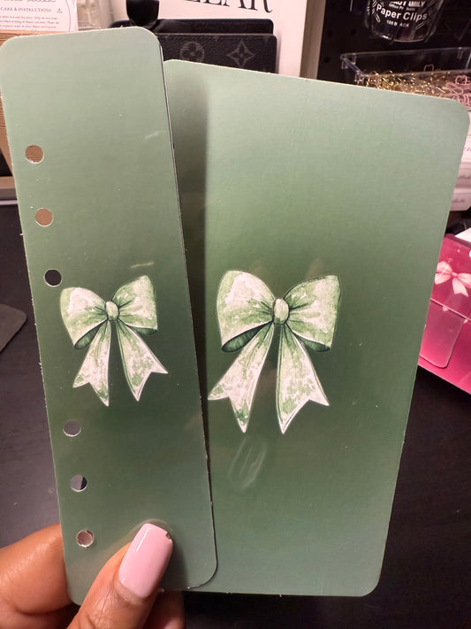 Bow Dashboard/Bookmark Duo- Green