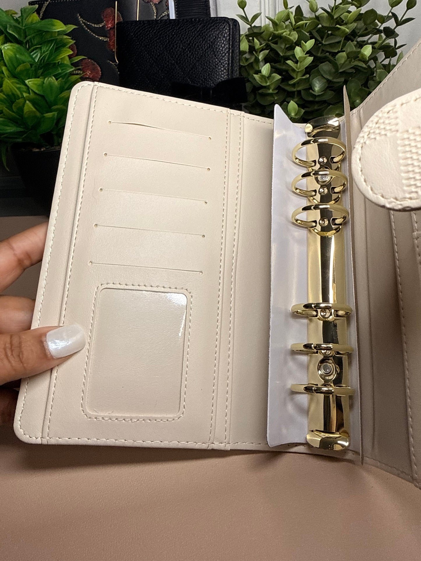 The Harlow – Textured Checkered Budget Binder (A6 Personal)