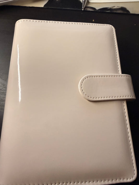 The Haze – A6(Personal) Patent Leather Binder| Gold Rings