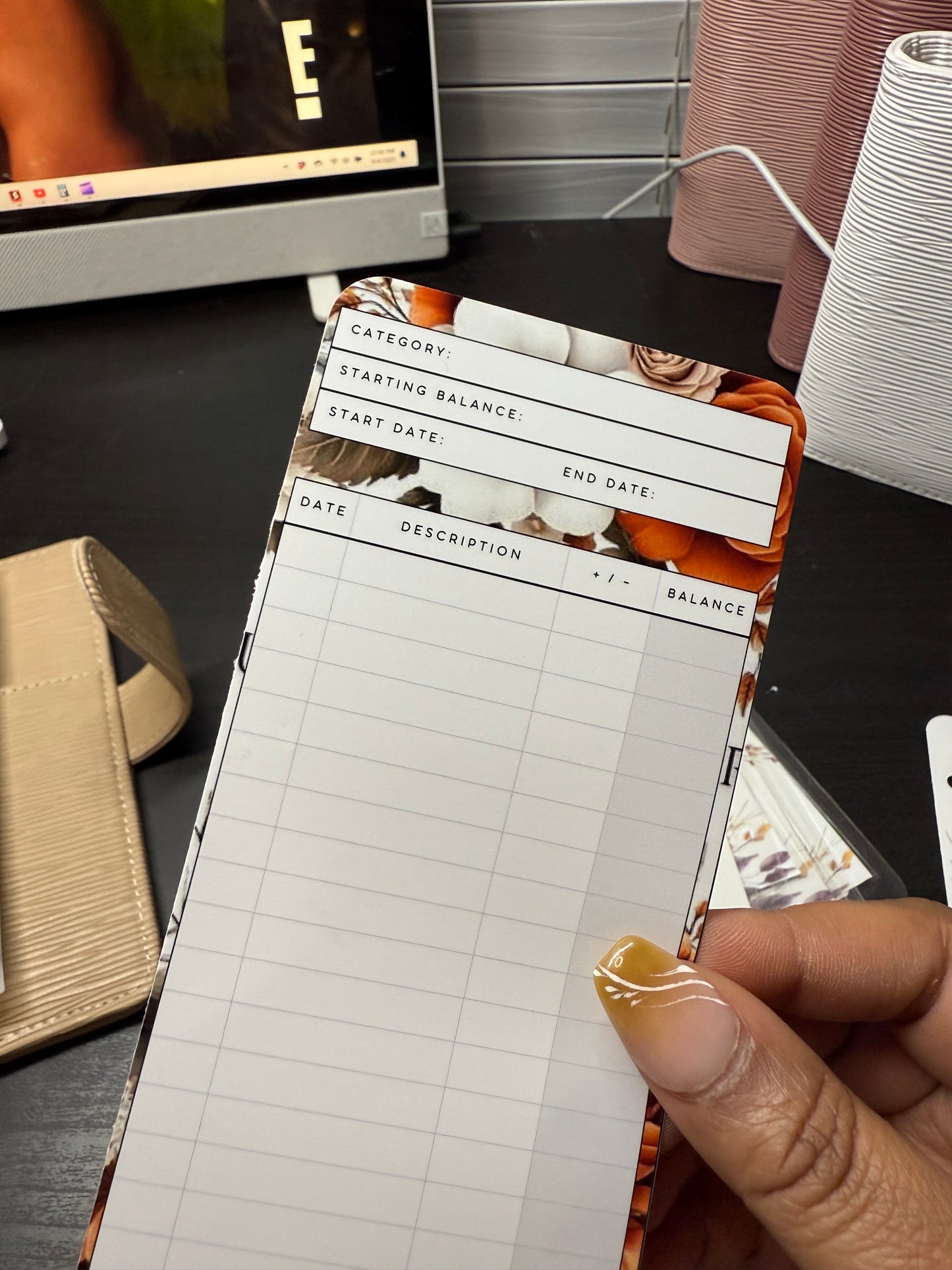 Fall Cash Envelope Trackers – Set of 3