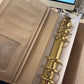 The Haze | A6 Personal Patent Leather Budget Binder with Gold Rings